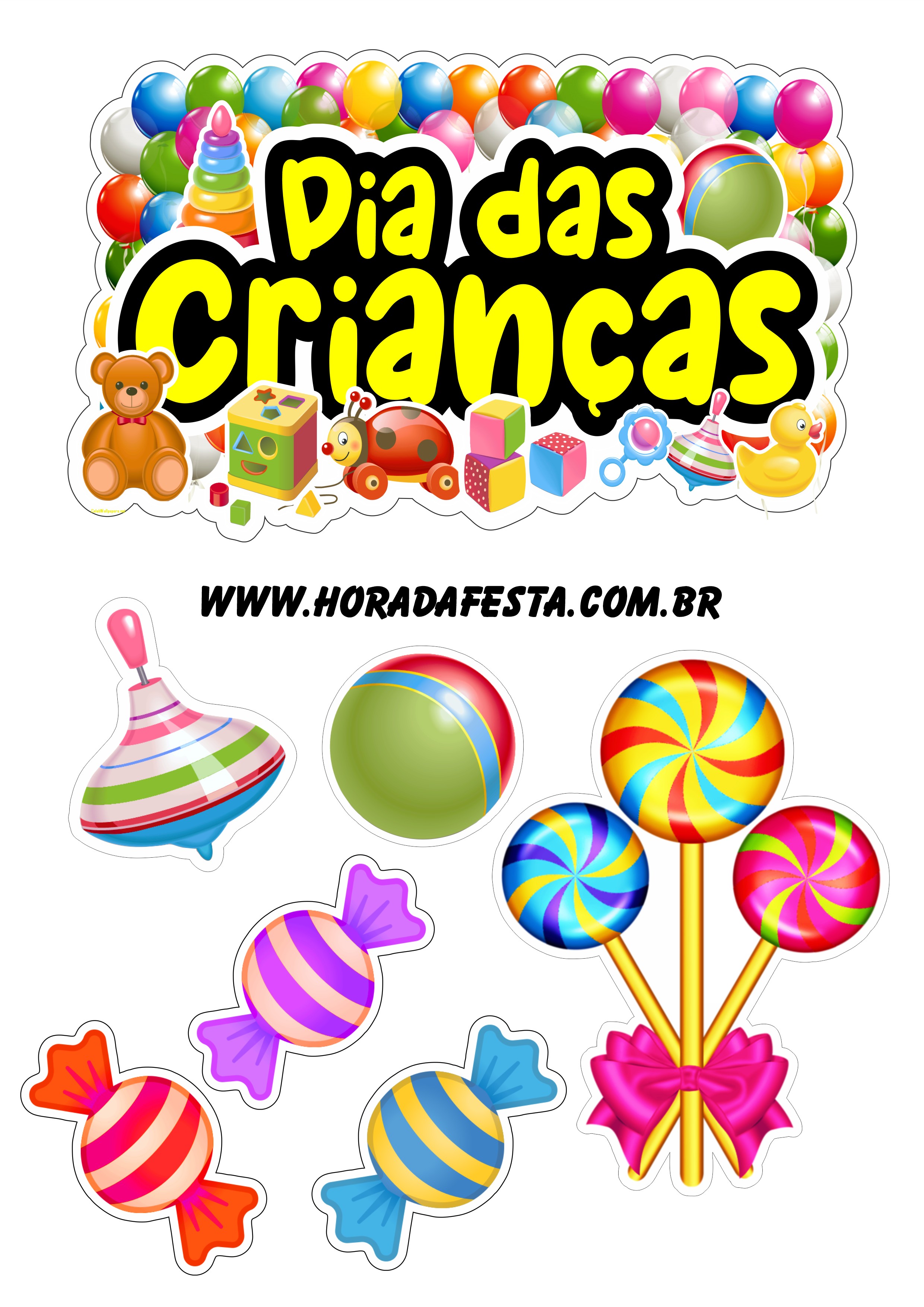 moldes topo de bolo infantil doces