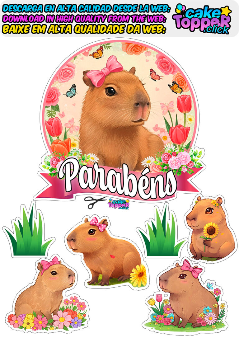topo de bolo personalizado grátis
