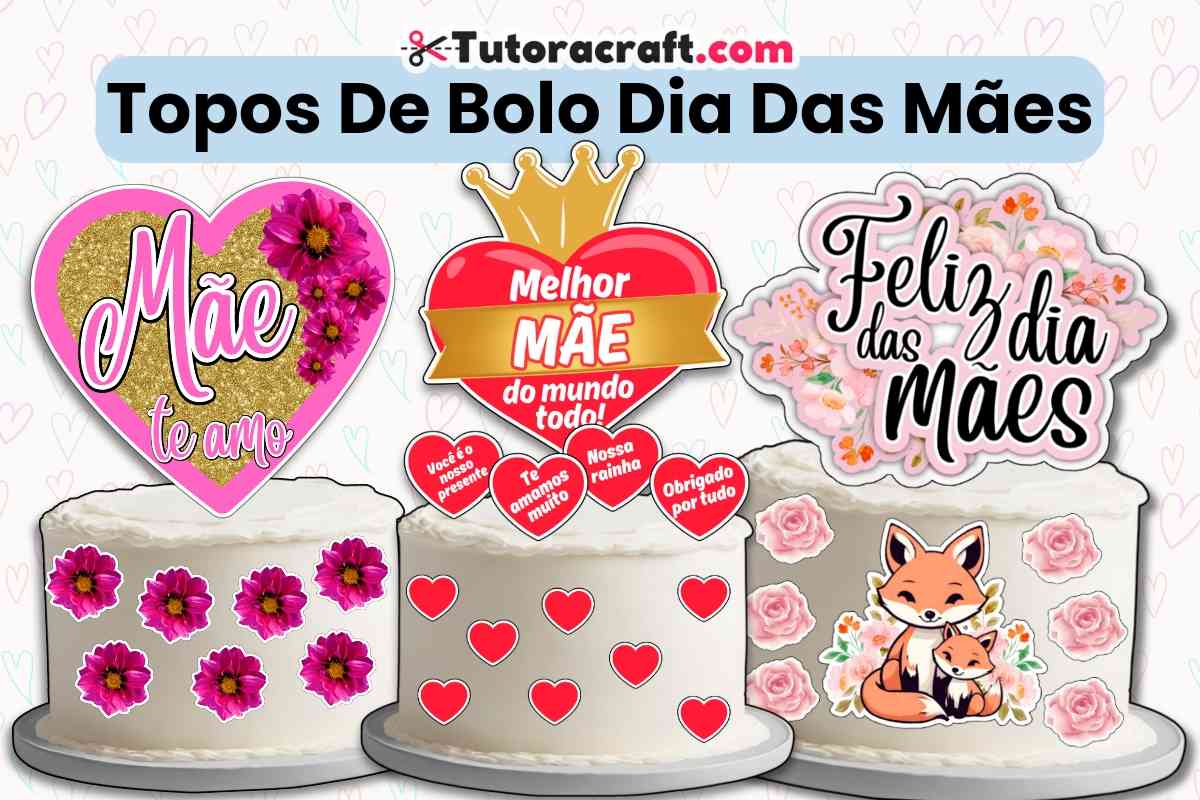 topo de bolo simples para imprimir