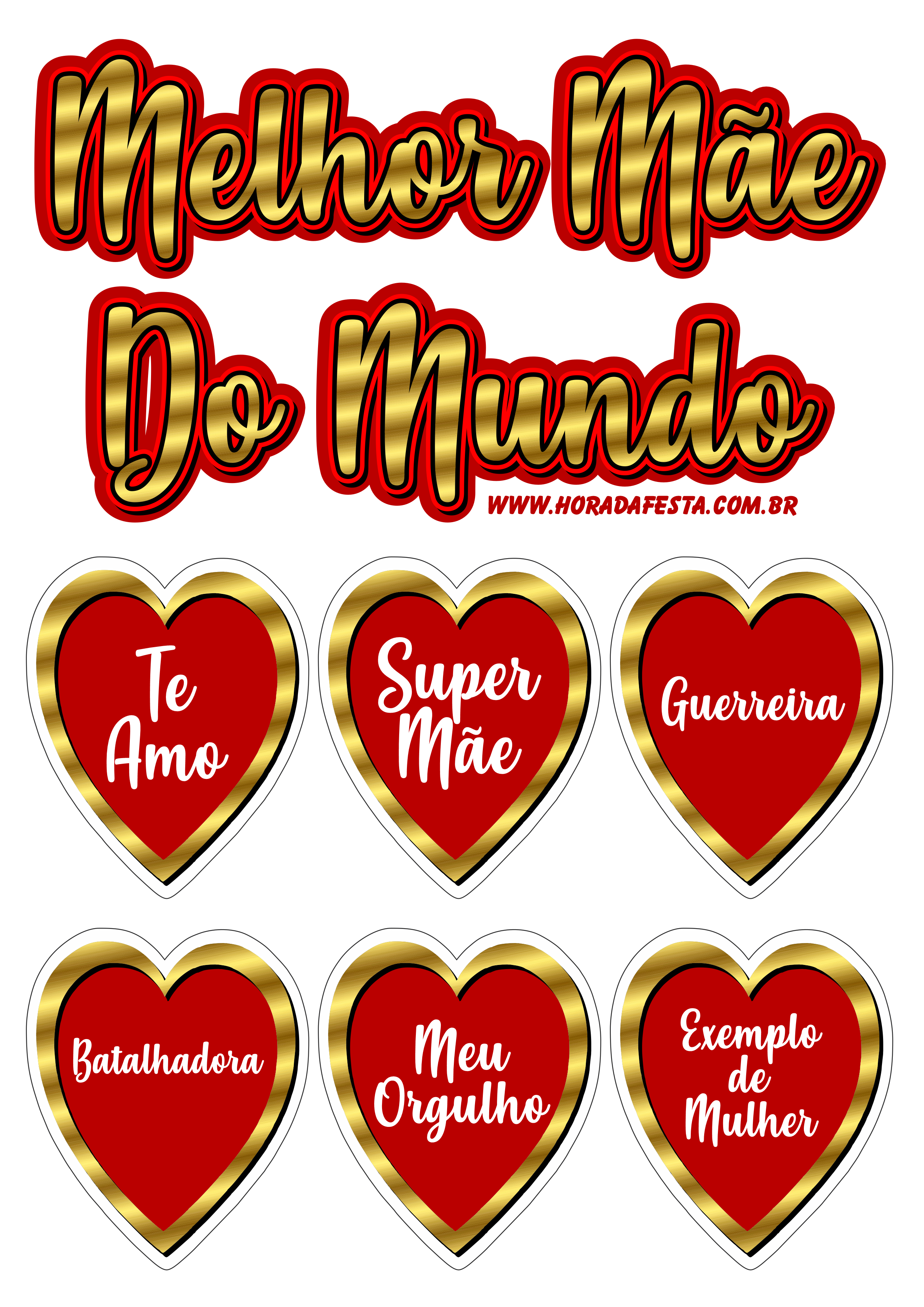 comprar topo de bolo mãe
