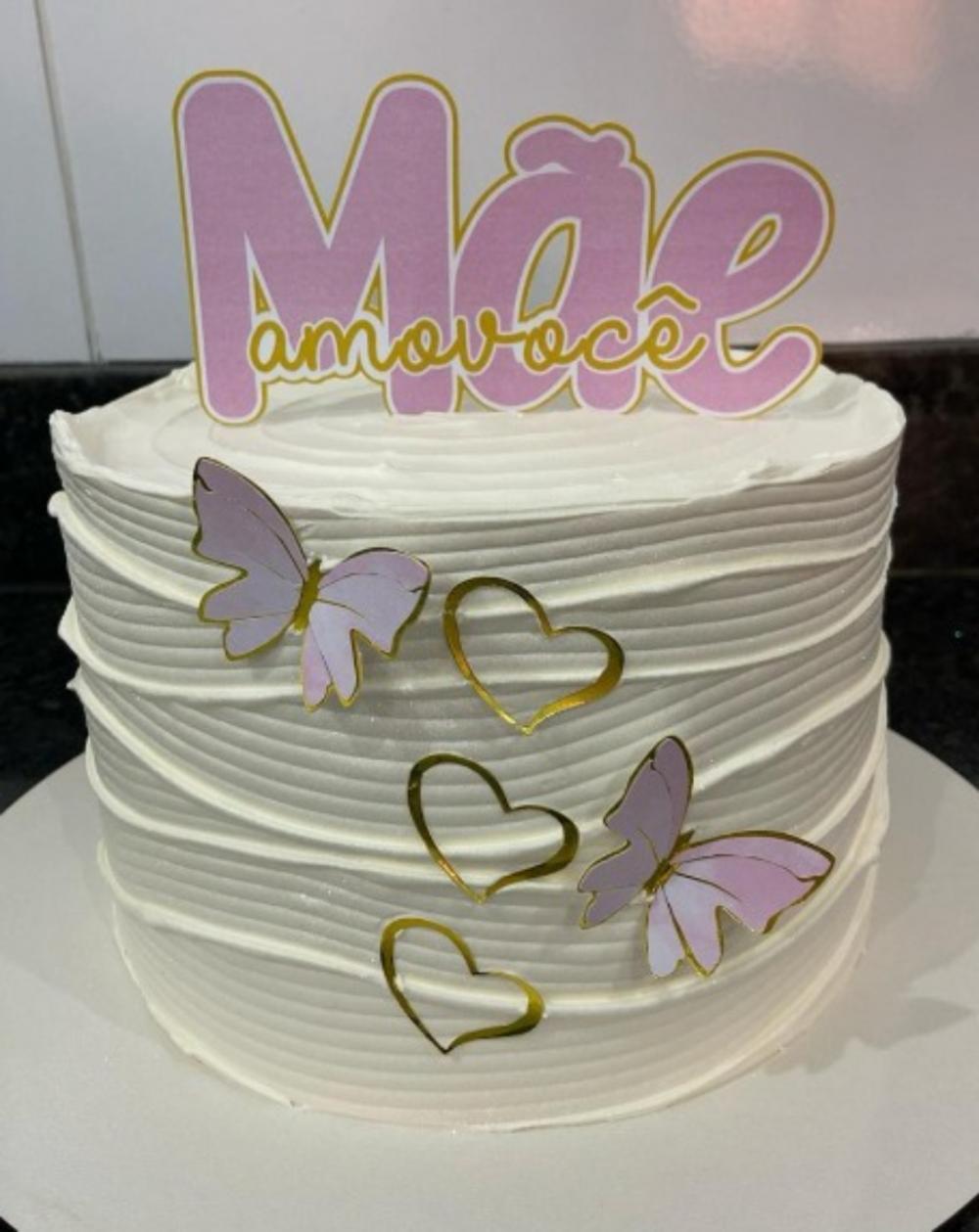 topo de bolo mãe acrílico