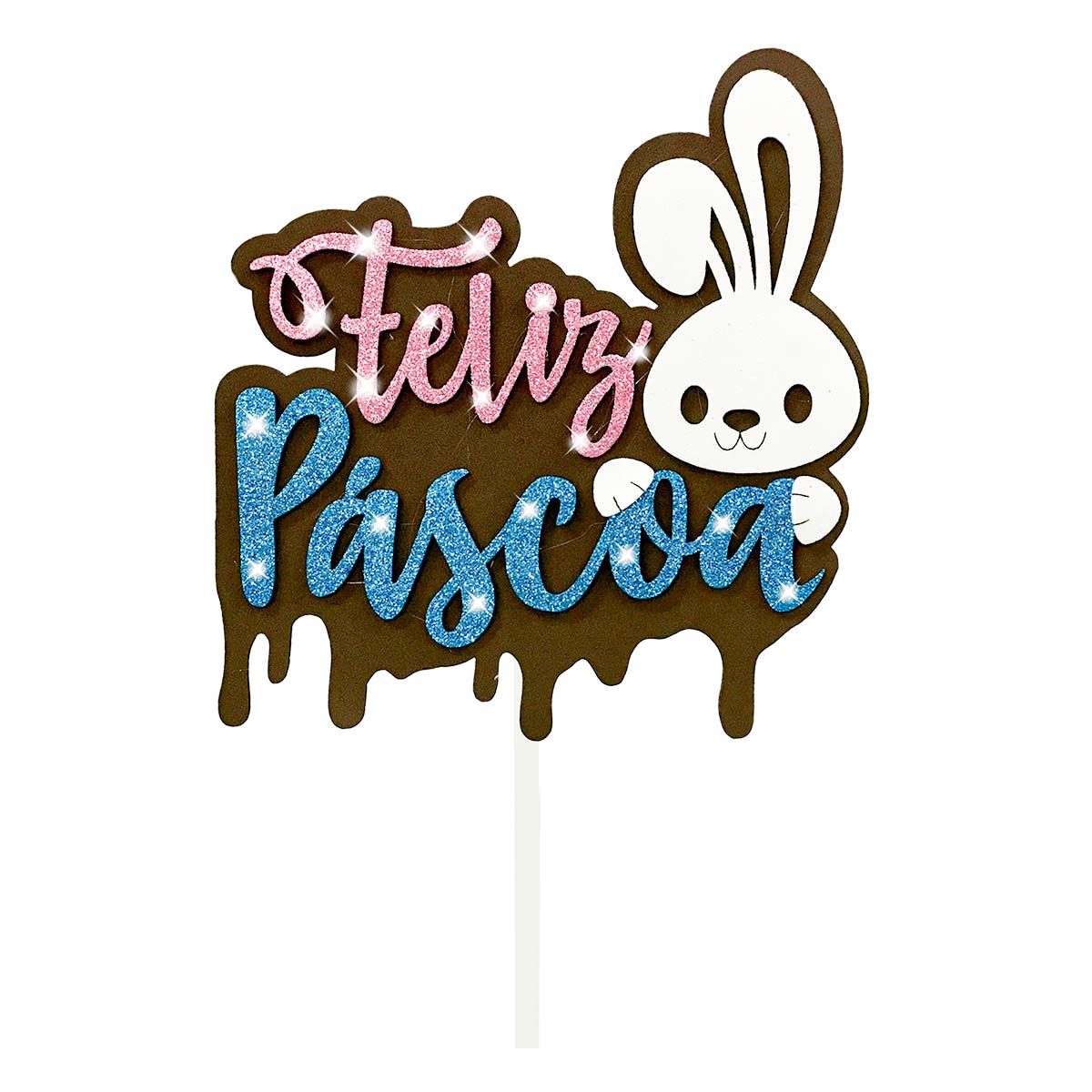 topo de bolo páscoa personalizado