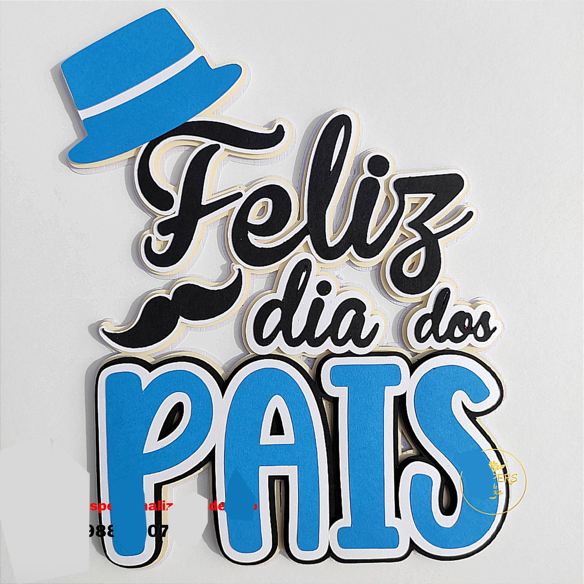 download grátis topo de bolo dia dos pais