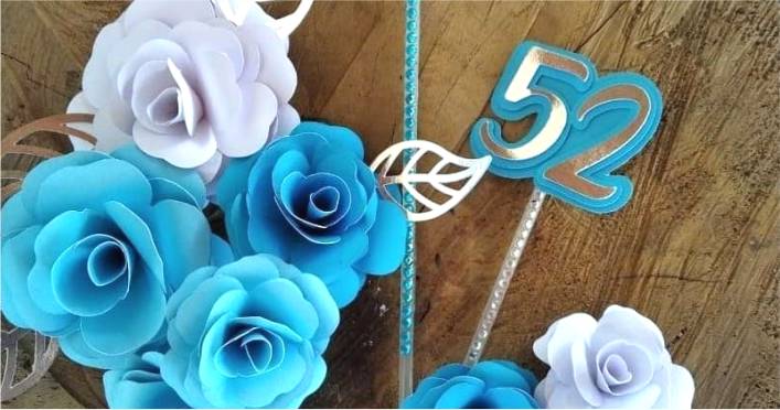 ideias topper bolo aniversário mulher