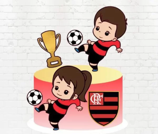 ideias topper festa flamengo girl