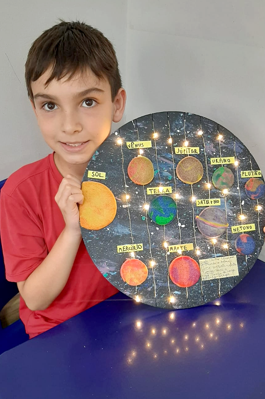 como fazer maquete sistema solar