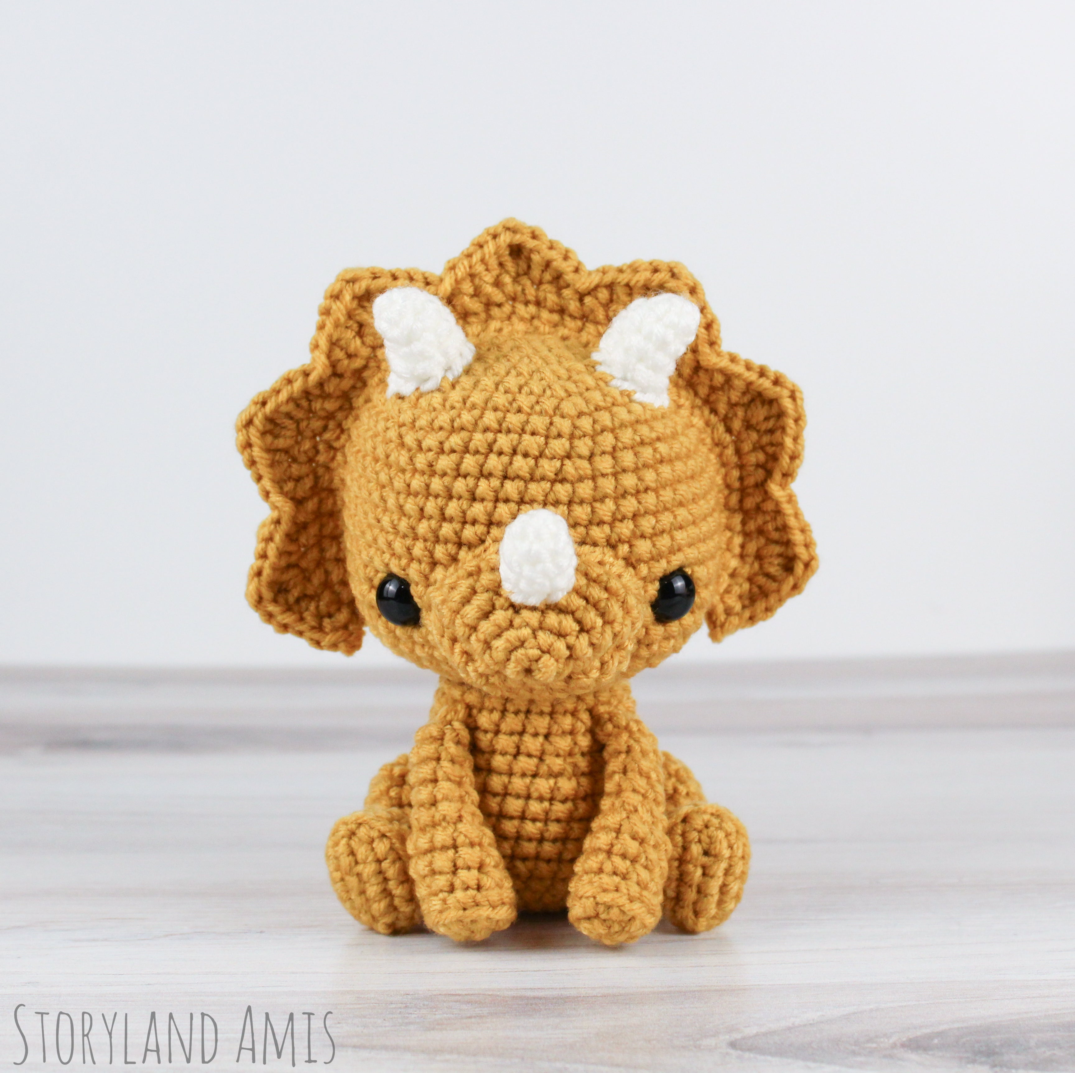 triceratops amigurumi passo a passo