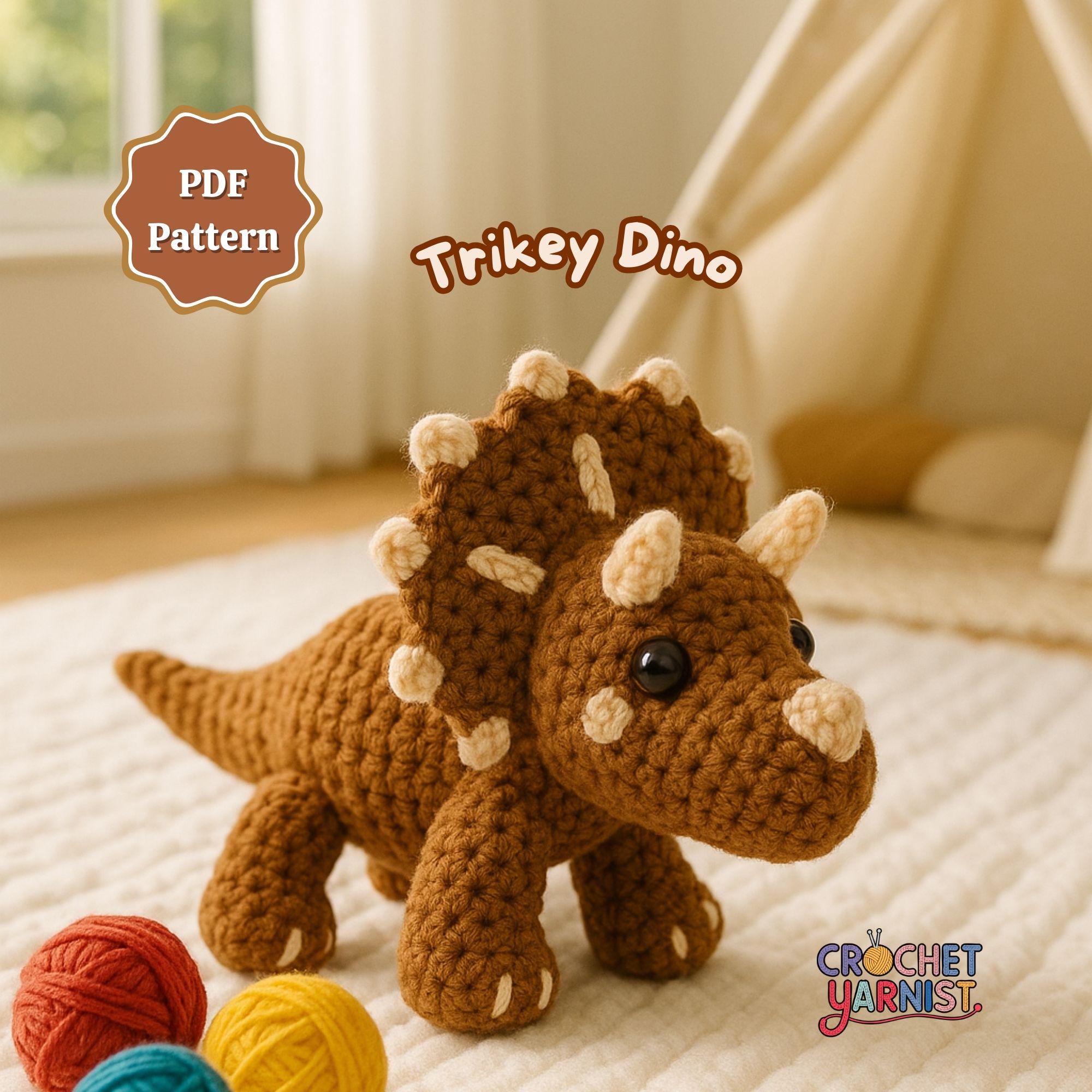 dinossauro de crochê