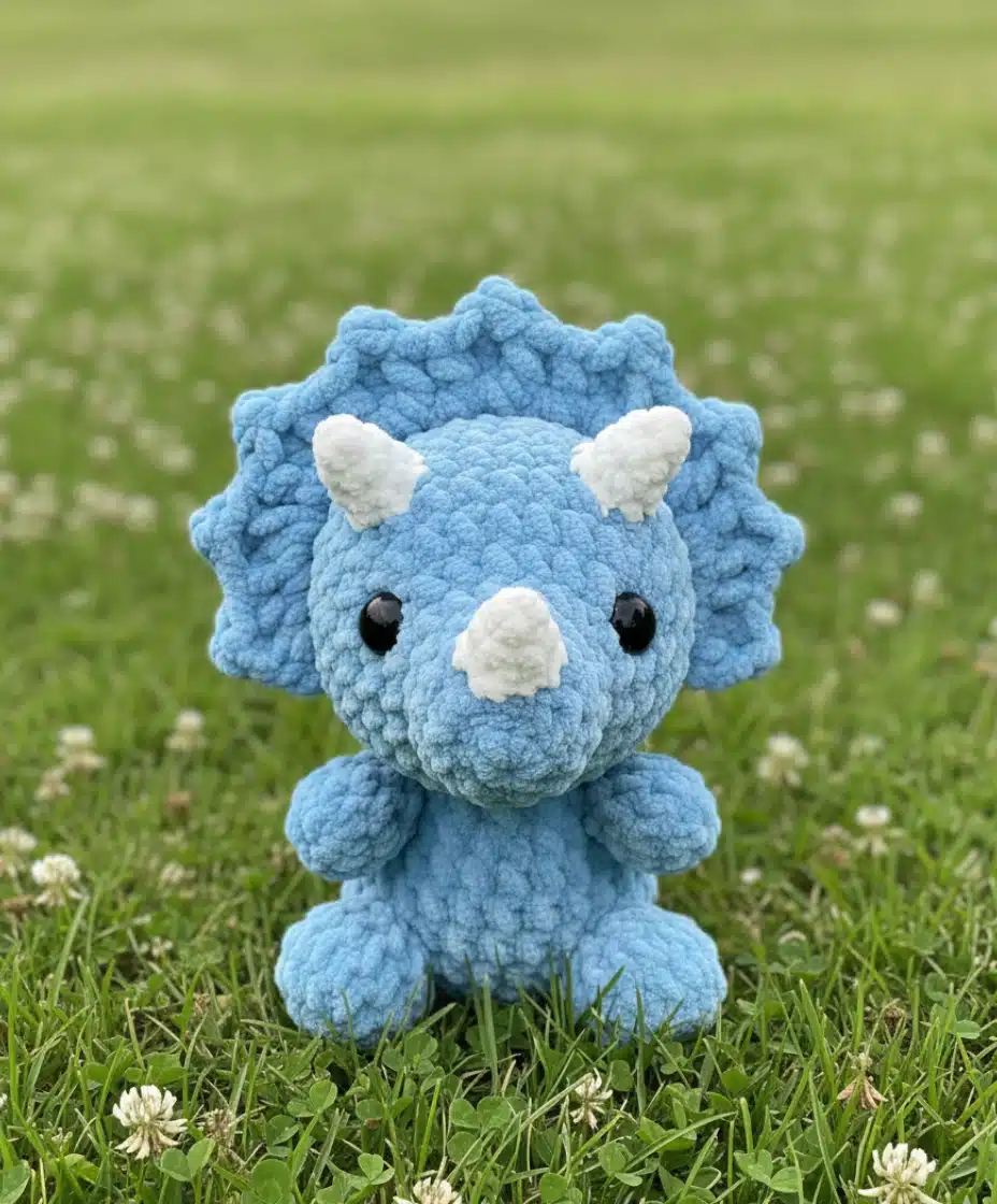 triceratops amigurumi passo a passo