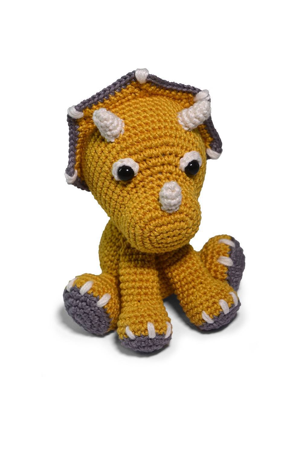 triceratops amigurumi pequeno
