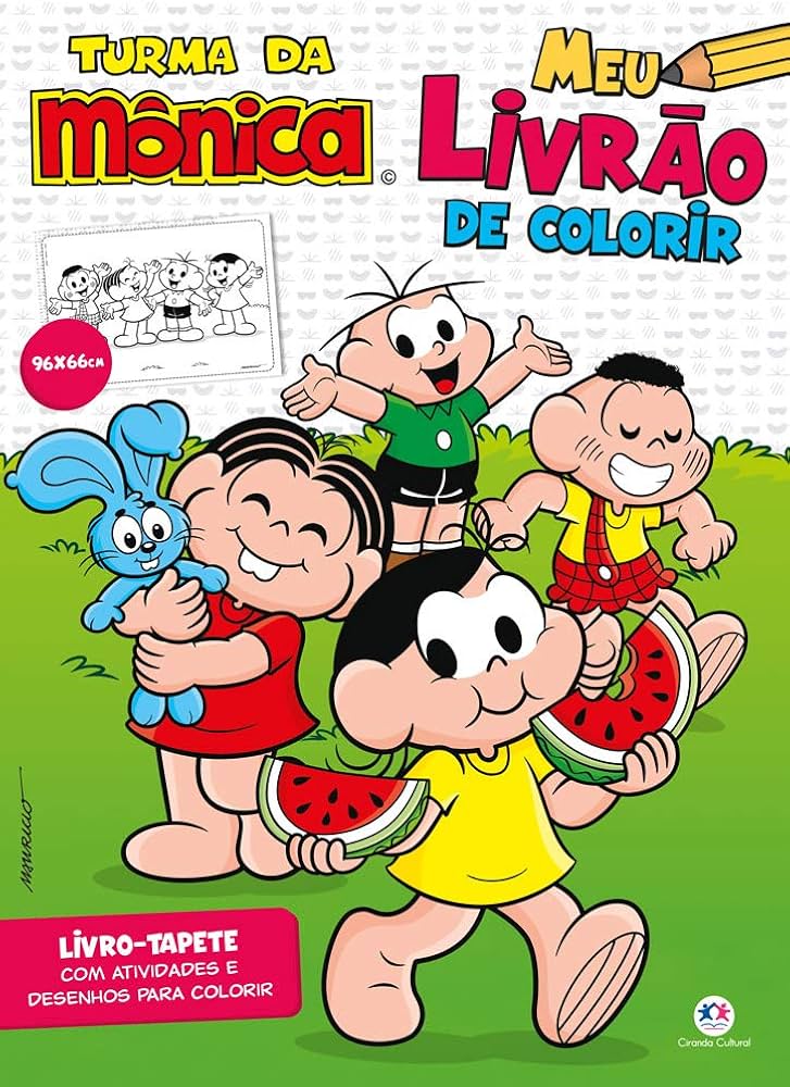 personagens turma da mônica para pintar