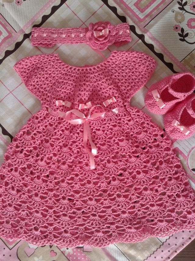 roupa de crochê para festa infantil
