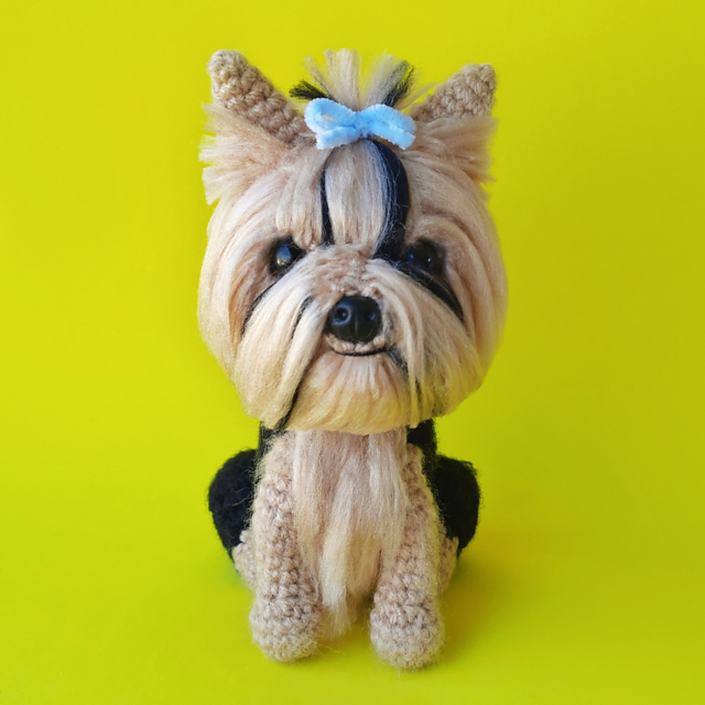 amigurumi yorkshire pequeno